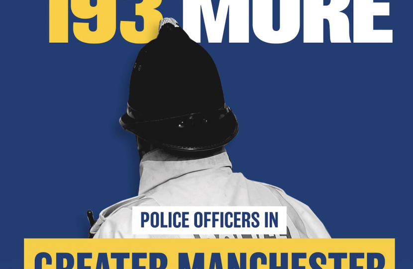 193 more Police Officers for Greater Manchester