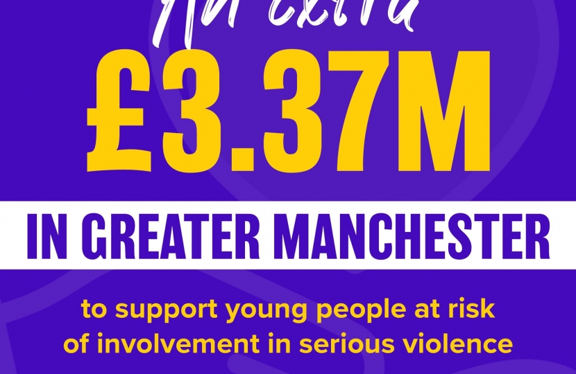 An extra £3.37 million in Greater Manchester 