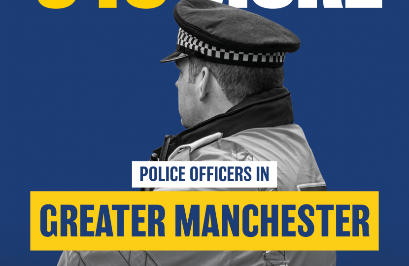 348 more police officers in Greater Manchester