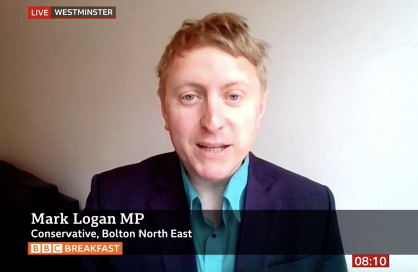 Mark Logan MP on BBC Breakfast