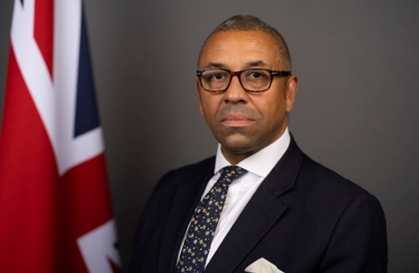 The Foreign Secretary, James Cleverly MP